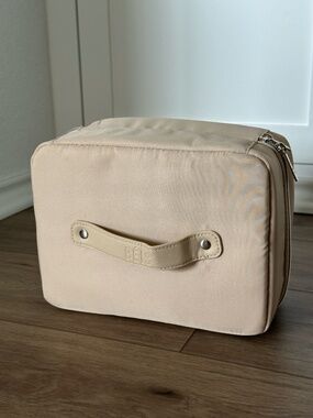BEIS Travel Makeup Bag (Blush/Beige)